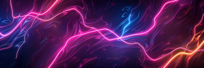 Obraz premium Abstract Texture Background With Electric, Vibrant Neon Lines, Abstract Texture Background