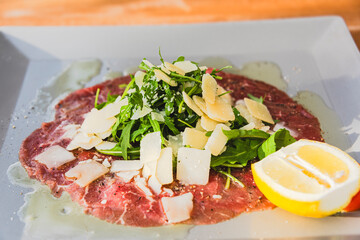 Beef carpaccio