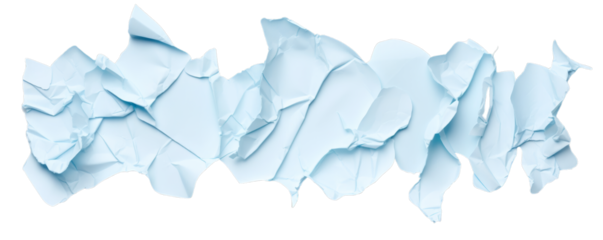 A realistic illustration of  a Blue crumpled paper texture. ,  png , transparent