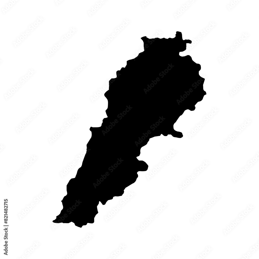 Sticker lebanon map