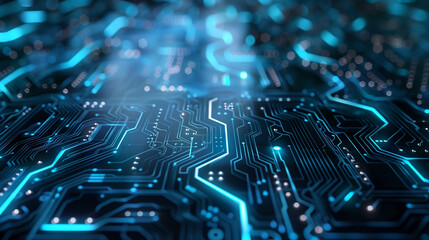 Close Up of a Computer Circuit Board