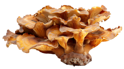 Captivating Orange Mushroom in a Woodland Embrace