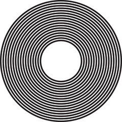 Fototapeta premium Concentric circle elements. Design geometric