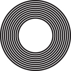 Concentric circle elements. Design geometric