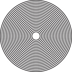 Concentric circle elements. Design geometric