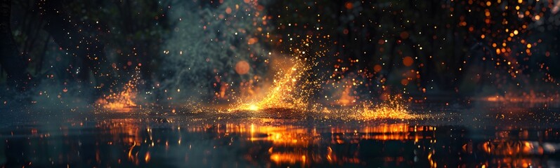 Obraz premium abstract blaze fire flame texture for banner background