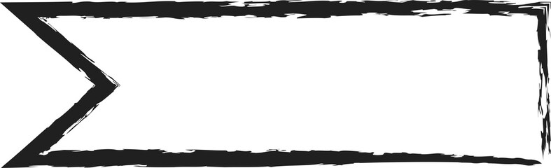 Obraz premium Square brush strokes geometric shape. Design elements