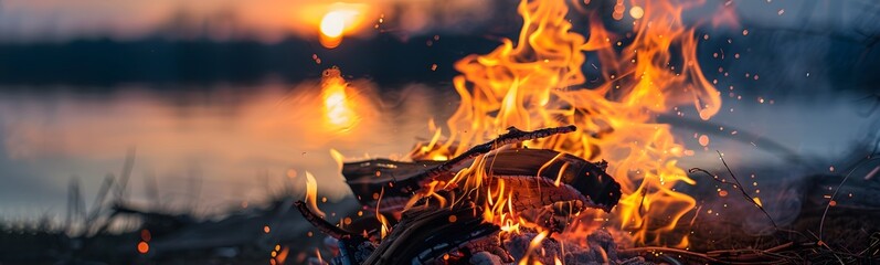 Fototapeta premium abstract blaze fire flame texture for banner background