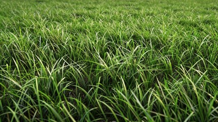 Obraz premium A field of grass is shown in a close up