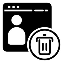 Remove User icon, glyph icon style