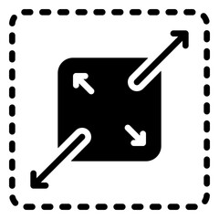 Maximize icon, glyph icon style