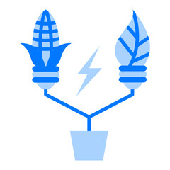 Plant Power Blue Flat