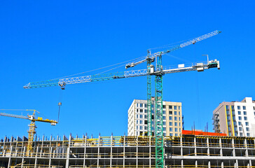 New building construction site