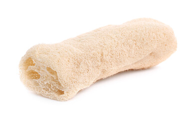 Loofah sponge isolated on white. Personal hygiene product