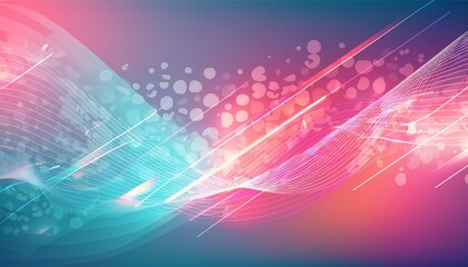 abstract futuristic background with pink blue glowing neon moving high speed wave lines and bokeh lights data transfer concept fantastic wallpaper