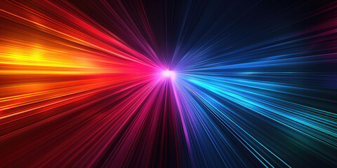 Obraz premium Vibrant speed of light abstract background