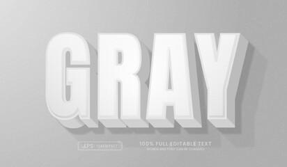 Gray text style effect