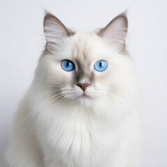 Fototapeta premium portrait of a cat blue eyes
