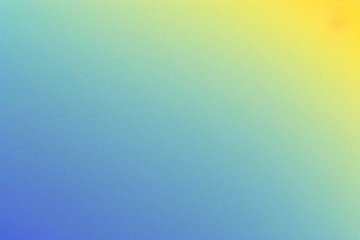 Abstrakter Farbverlauf-Hintergrund, körnig, orange, blau, gelb, weißes Rauschen, Textur, Hintergrund, Banner, Poster, Kopfzeile, Cover-Design.