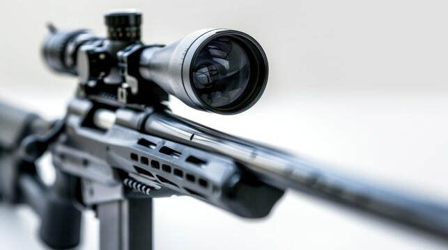 recommend clip art: sniper rifle on white background in high resolution