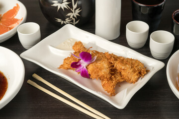 Fried coconut shrimp