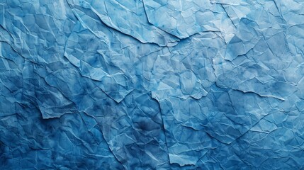 Obraz premium Image showcasing the rough texture of blue paper, adding visual interest. Crafted paper concept