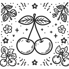 Fruit Fun: Simple and Cute Coloring Pages