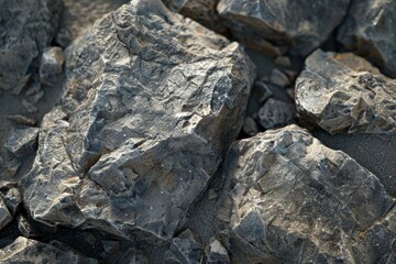 Series of rock images displaying diverse textures and colors. Geological diversity concept