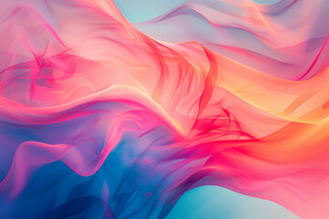 Abstract transparent material wavy background 

