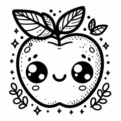 Fruit Fun: Simple and Cute Coloring Pages