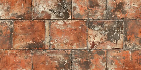 Rustic brown brick wall pattern. Urban architecture concept