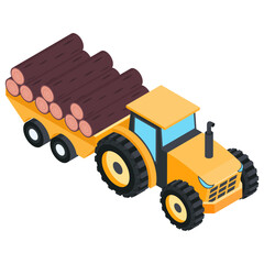 Lumber Transport Tractor