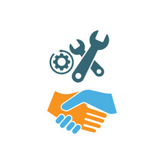 Engineering icon flat design