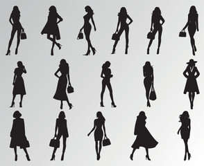stylish Women silhouette bundle 