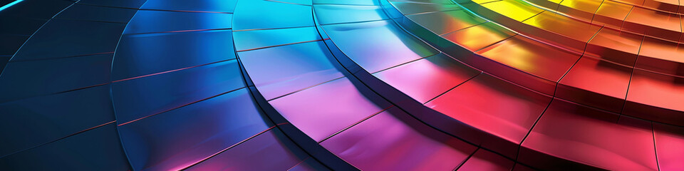 AI art, colorful curve lines background