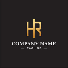 HR letter fashion logo