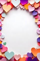 알록달록 frame 템플릿 하얀배경 누끼 spring 사진프레임 flower template hearts summer 하트프레임 fall 하트 nature 사진틀 