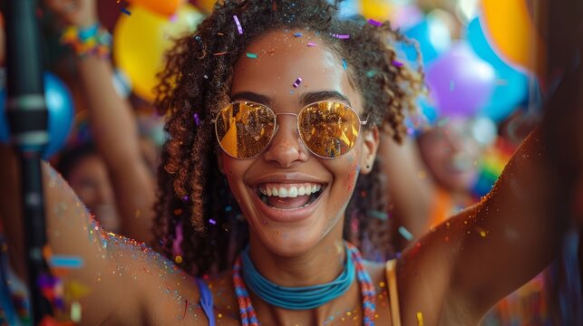 LGBTQA+ , LGBT :  A group of people participating in a march for LGBTQ+ rights, chanting slogans and demanding positive change.