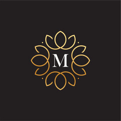 M letter fashion logo