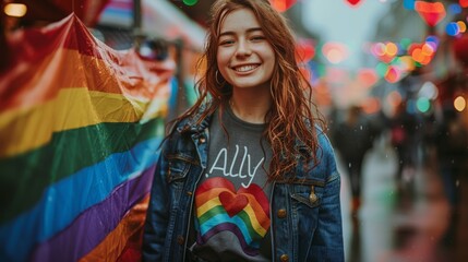 LGBTQA+ , LGBT :  A person reading a story about LGBTQ+ heroes to a group of children, fostering inclusivity and acceptance.