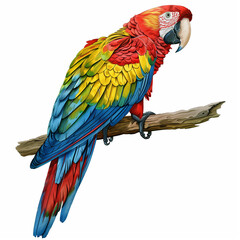 Obraz premium parrot vintage drawing illustration artwork