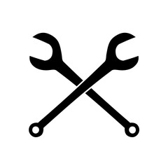 Woodworking table saw arbor wrenches black hand drawn icon