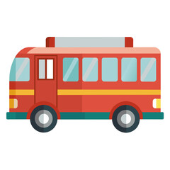 colorful vehicle illustration of bus
