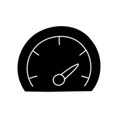 Dashboard black hand drawn icon