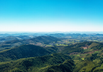 The beauty of valleys seen from above.