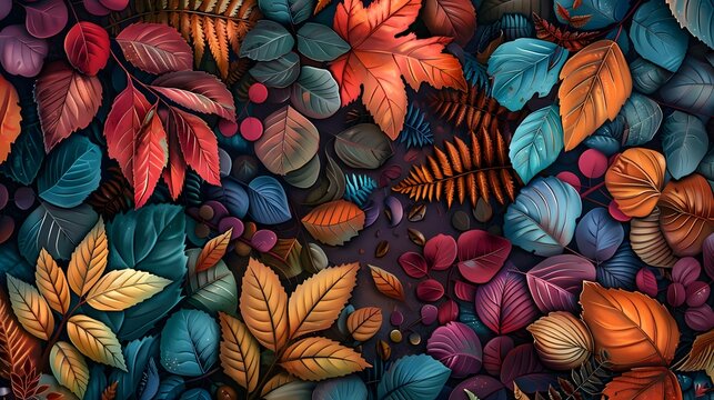 autumn season leaf plant scene