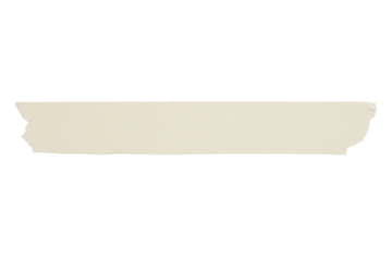 Torn masking paper tape isolated transparent