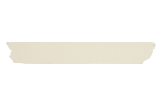 Torn masking paper tape isolated transparent