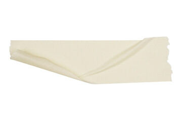 Torn masking paper tape isolated transparent
