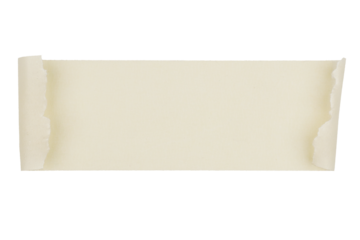 Torn masking paper tape isolated transparent